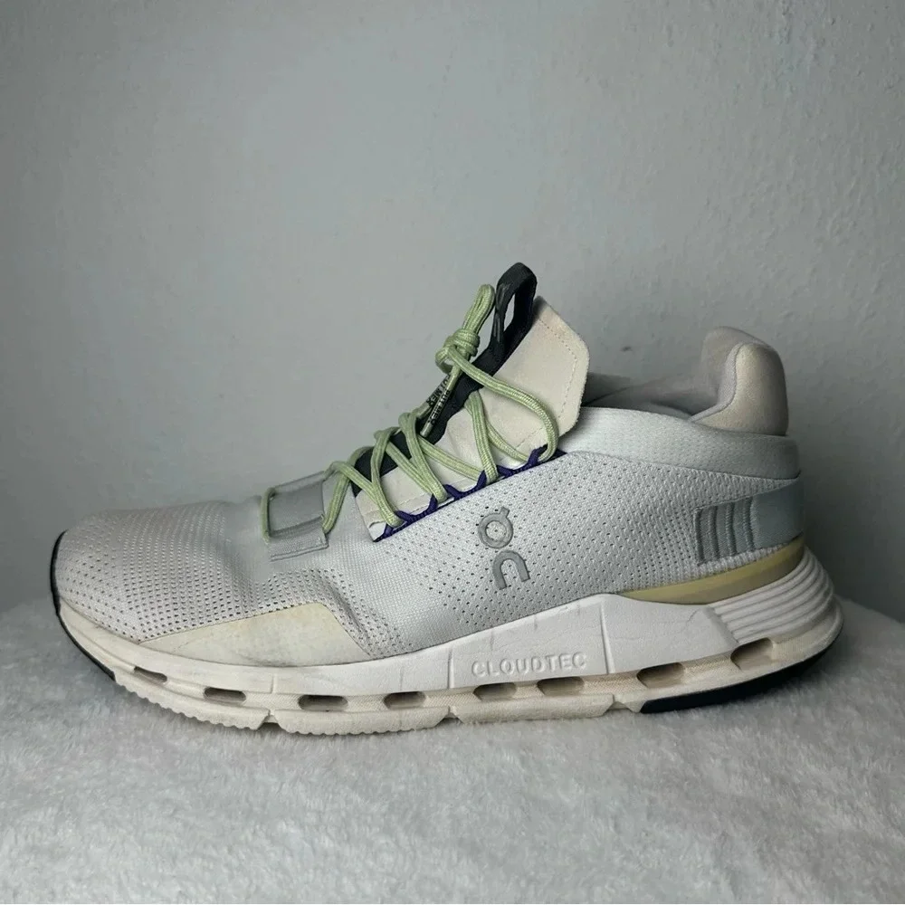 Mens On Cloudnova Undyed White Seedling Athletic Running Sneakers Shoes Size 8.5